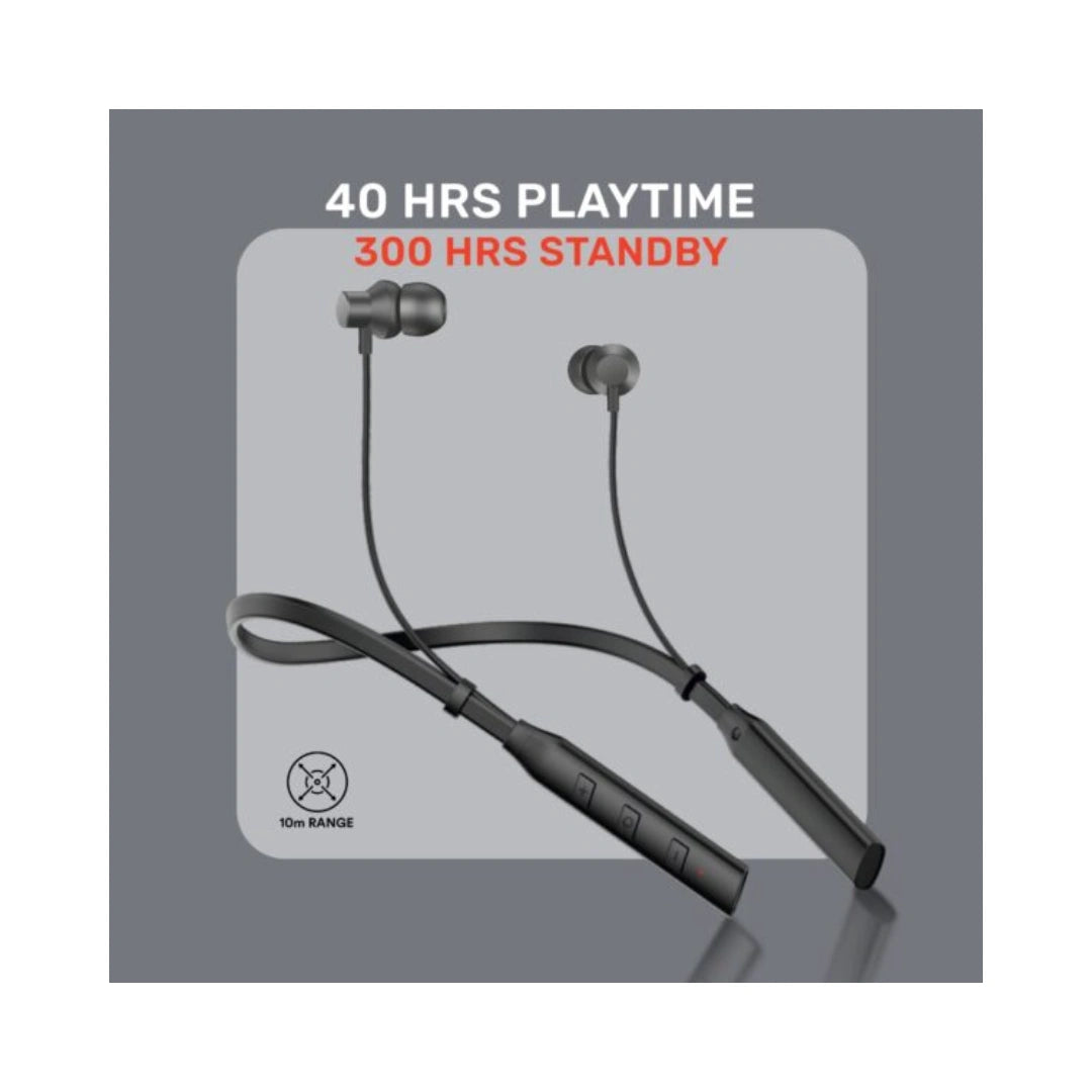 ByMuse Hunk Neckband | IPX5 Sweat Resistant | Ultra-Low 60ms Latency | 40-Hour Playtime | Perfectly Syncing Audio and Visuals