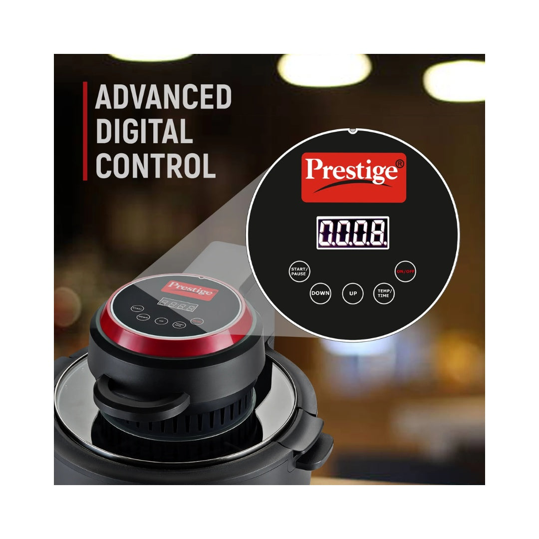 Prestige Multi-Chef All-in-One Air Fryer |  Advance Digital Control | Minimal Oil | Specially Designed Frying Basket | High Power: 1200 Watts and 230 Volts
