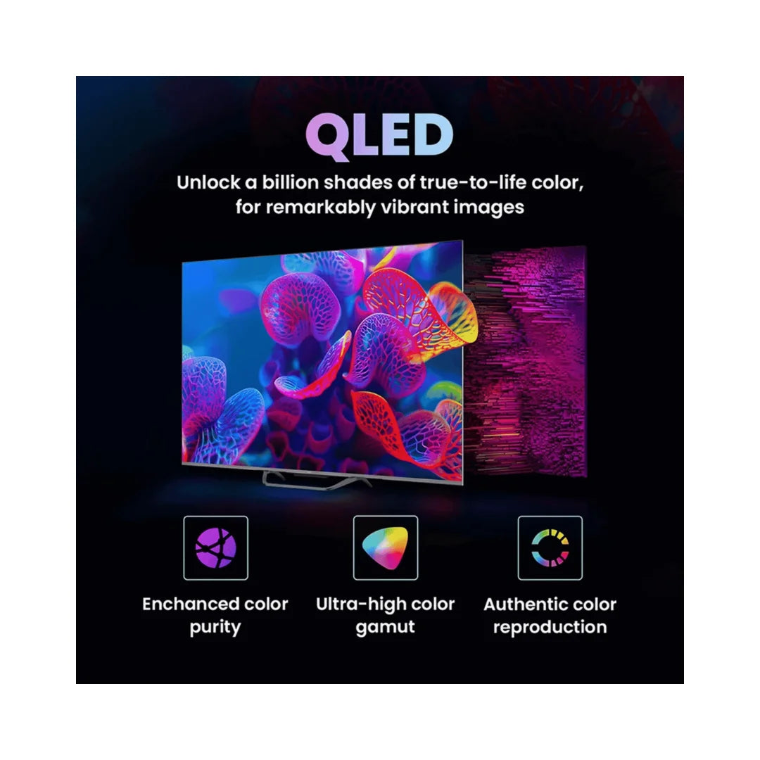 Haier 85 inch (85S800QT) Smart TV | QLED Display | Google TV | Dolby Digital Decoder | Stereo Speaker Type