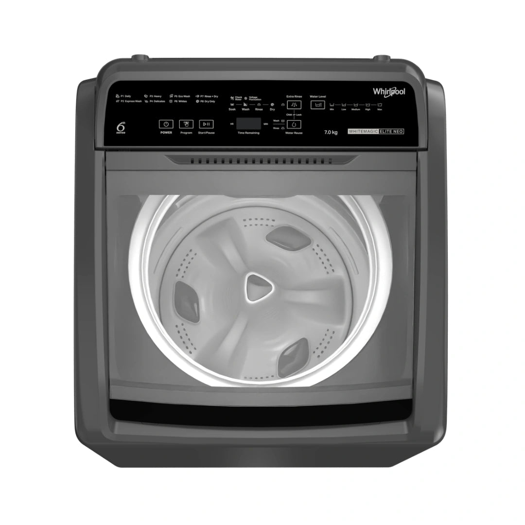Whirlpool 7Kg 5 Star Top Load Washing Machine | Spiro Wash Technology | Hard Water Wash | 12 Wash Programs | Auto Tub Clean