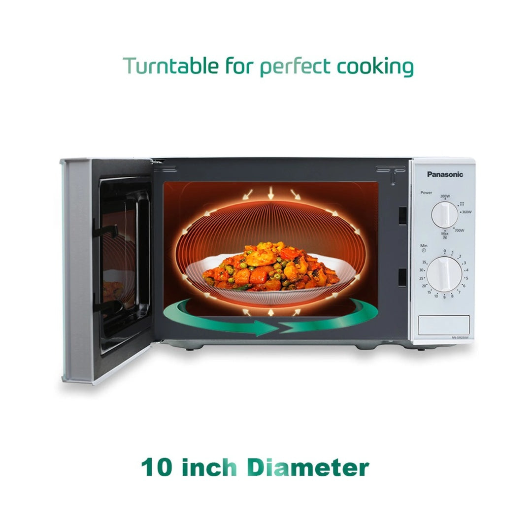 Panasonic 20L Solo Microwave Oven | Power + Innovation \n800 Watts of High Power for Fast | Jog Dials that are easy to use with a long life | Compact Design