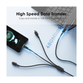 Oraimo (OCD-X3) 3 in 1 Cable - High Speed Data Transfer