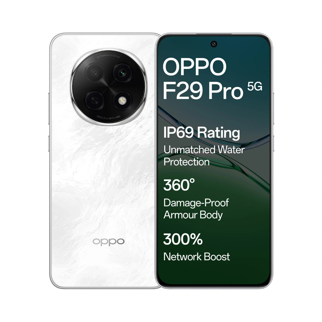 Oppo F29 Pro | IP69 Waterproof | AMOLED Display | Mediatek Dimensity | 50MP triple rear camera | 16MP Front Camera | 6000 Mah Battery
