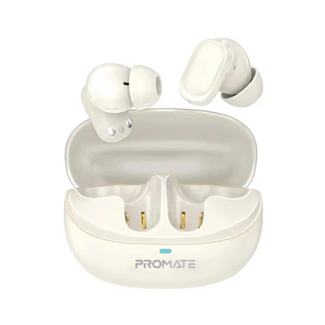 PROMATE LUSH PRO TWS | 400mAh Capacity | 6Hrs Play Time | 35mAh Earbuds Capacity | Dynamic Driver