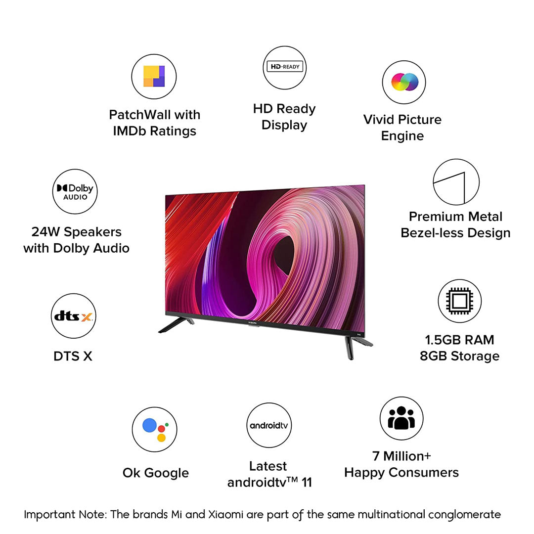 MI 5A Pro 32 inch (80 cm) HD LED Android Smart TV