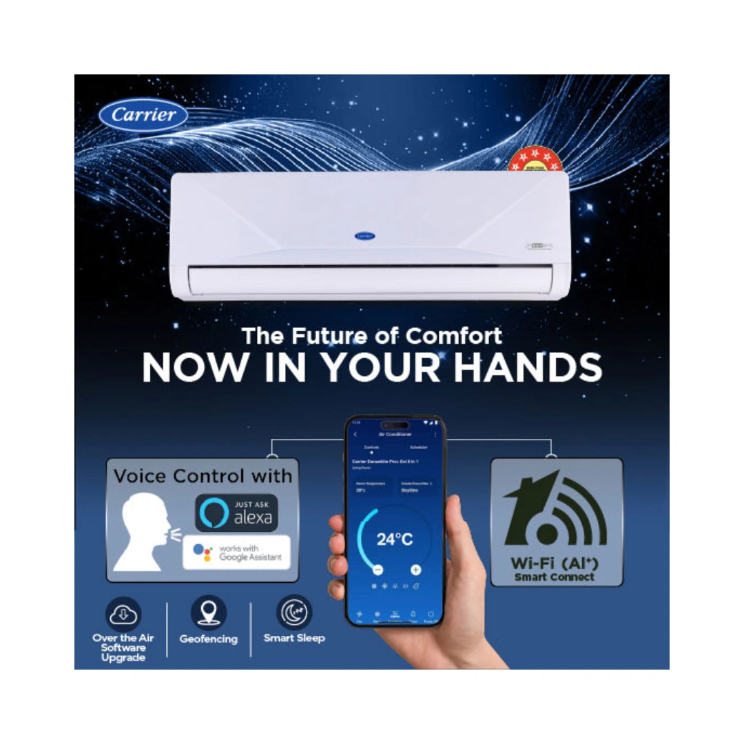 Carrier 1.5 Ton, 5 Star XCEED EDGE Gxi Split Inverter AC