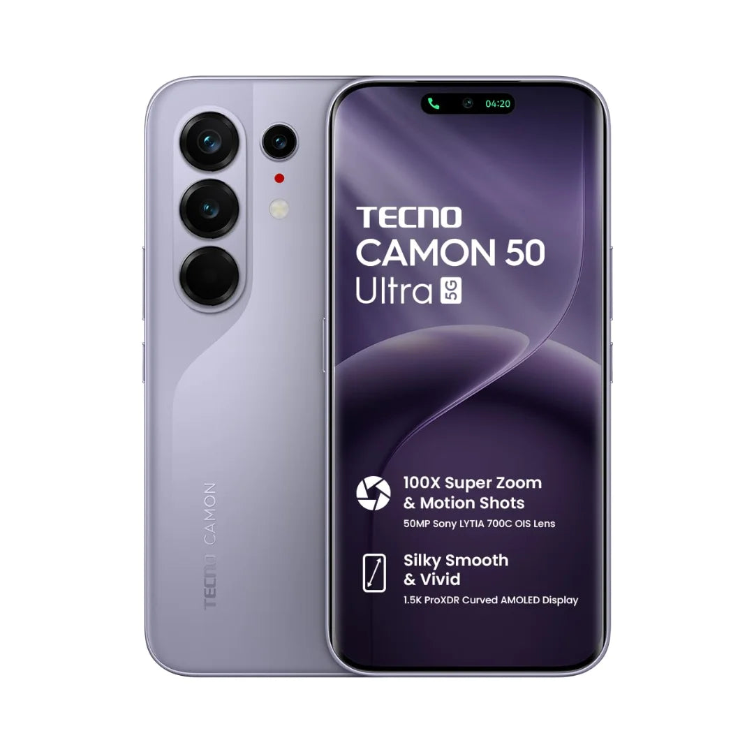 TECNO CAMON 50 Ultra 5G | 6.78 inches AMOLED Display | MediaTek Dimensity 7400 Ultimate | 50MP Dual Camera | 50MP Front Camera | 6500mAh Battery | 45W Super Charging