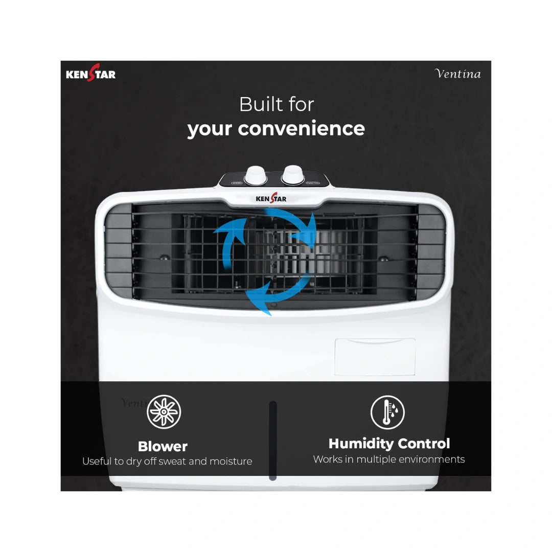 Kenstar Ventina 60 Window Air Cooler for Home - Inverter Compatible | POWER-PACKED PERFORMANCE | COST-SAVING COOLING | CHILL YOUR SUMMERS |
