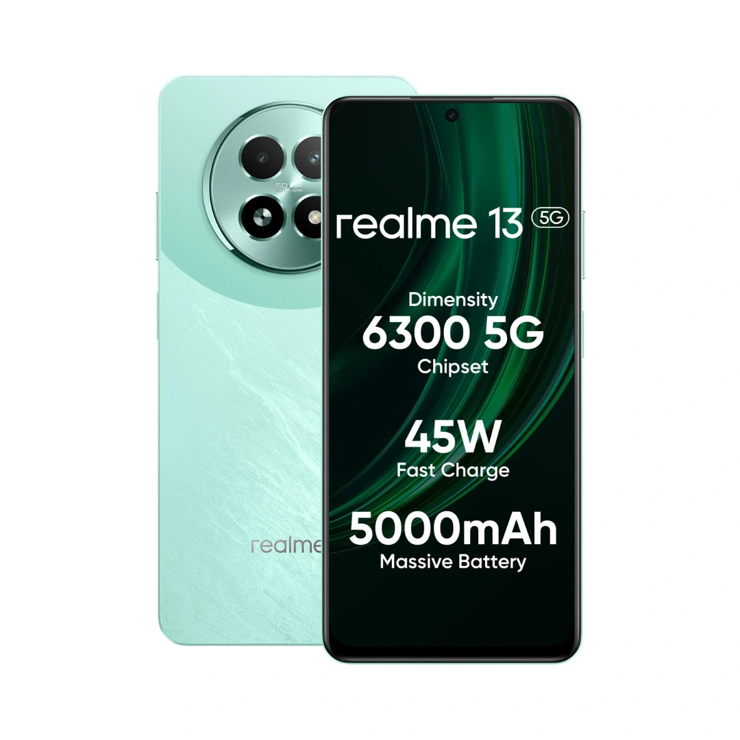 Realme 13 5G (50MP AI Dual Camera | 6.72" AMOLED Display | 45W Ultra Charging | Dimensity 6300)