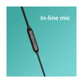 Philips (TAE1136BK/94) Wired Earphone - In-line Mic