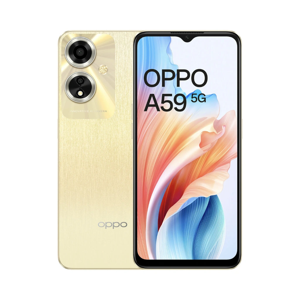 Oppo A59 5G 6GB Ram, 128GB Storage| 	Mediatek Dimensity  |13MP Dual Rear Camera| 8MP Front Camera |5000mAh Battery