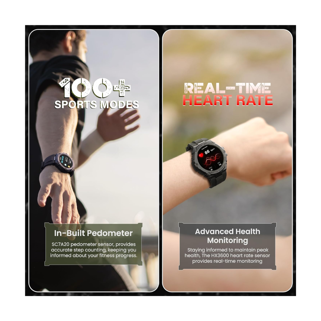 Promate XWatch-R19 Rugged Smart Watch - 100+ Sports Mode