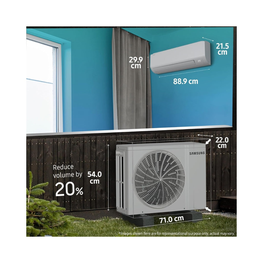 Samsung 1.5 Ton 3 Star Bespoke AI Inverter Split AC | AI Auto Cooling | Automatic Efficiency | AI Energy Mode
