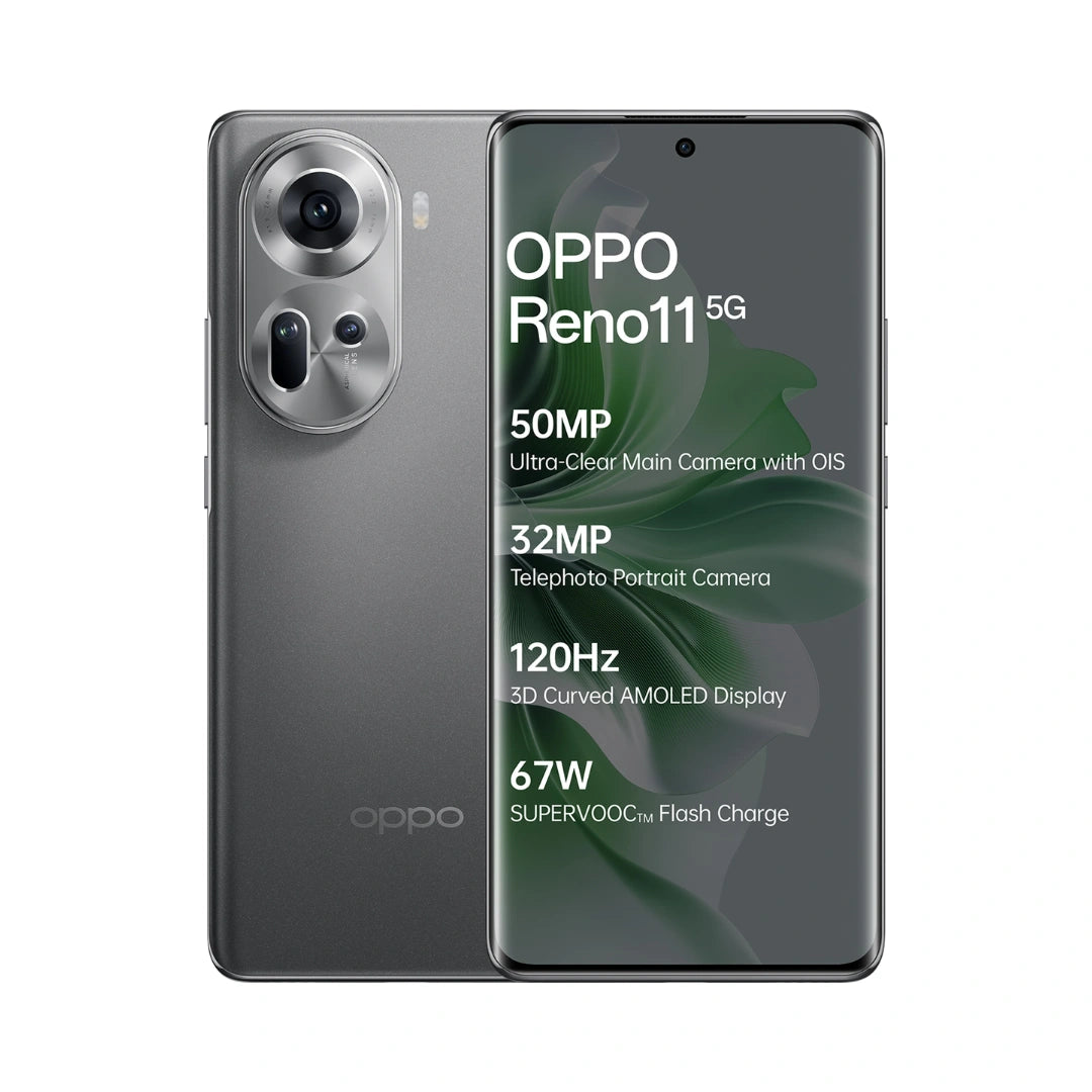 Oppo Reno 11 5G |  AMOLED Display | Mediatek Dimensity | 50MP Triple Rear Camera | 32MP Front Camera