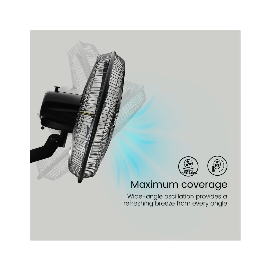 Crompton Wall Mount Fan | 45 degree Tilting Angle |