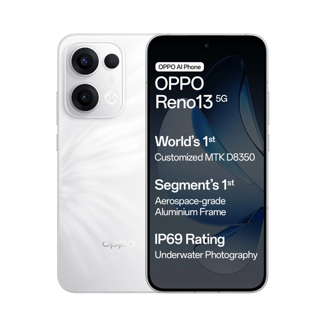 Oppo reno 13 | Mediatek Dimensity 8350 | AMOLED Display | Dual SIM | 5600 mAh Battery