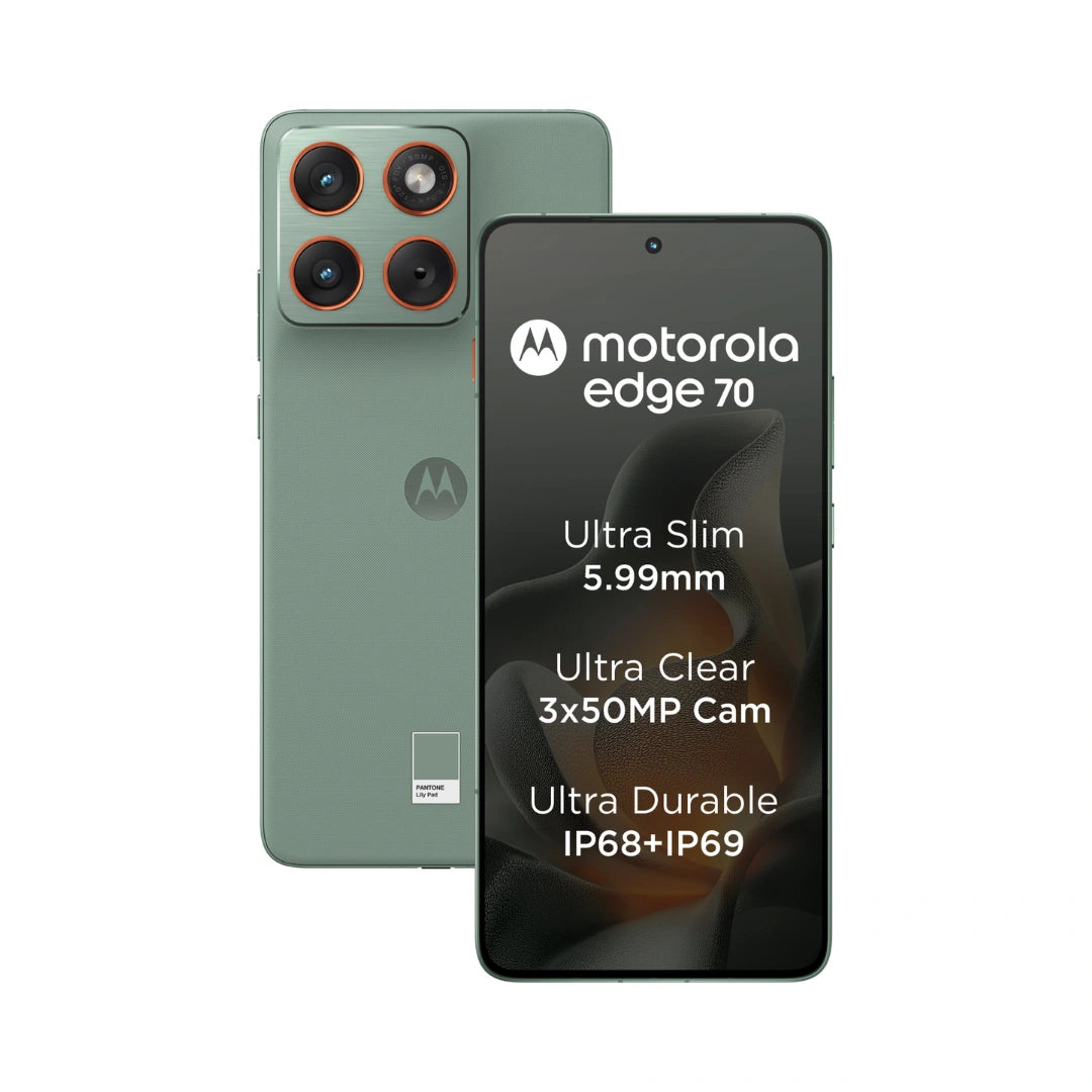 Motorola Edge 70 | 6.67 inches P-OLED Display | Snapdragon 7 Gen 4 | IP69/IP68 Under Water Protection | 50MP Dual Camera | 50MP Front Camera | 5000mAh Battery | 68W Turbo Power Charging
