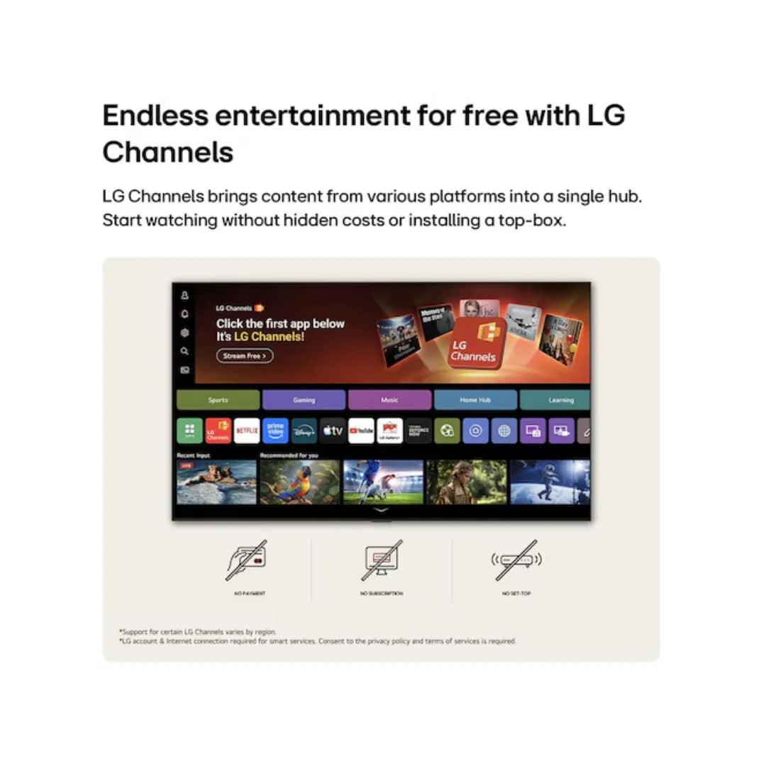 LG 55 inch 55NU880BPLA.ATR Smart TV | 4K Ultra HD Display | Alpha 7 AI Processor 4K Gen9 | webOS 26 | AI Sound Pro |