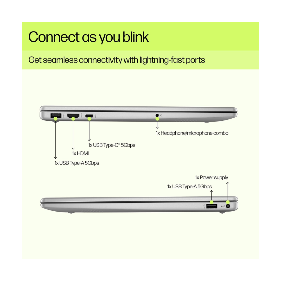 HP 15-HR0001TU - Laptop - Input and Output Ports