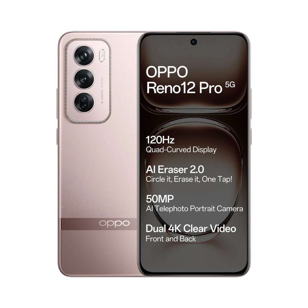 Oppo Reno 12 Pro 5G 12GB Ram, 512GB Storage |  AMOLED Display |  Mediatek Dimensity | 50MP Triple Rear Camera|  50MP Front Camera | 5000 mAh Battery