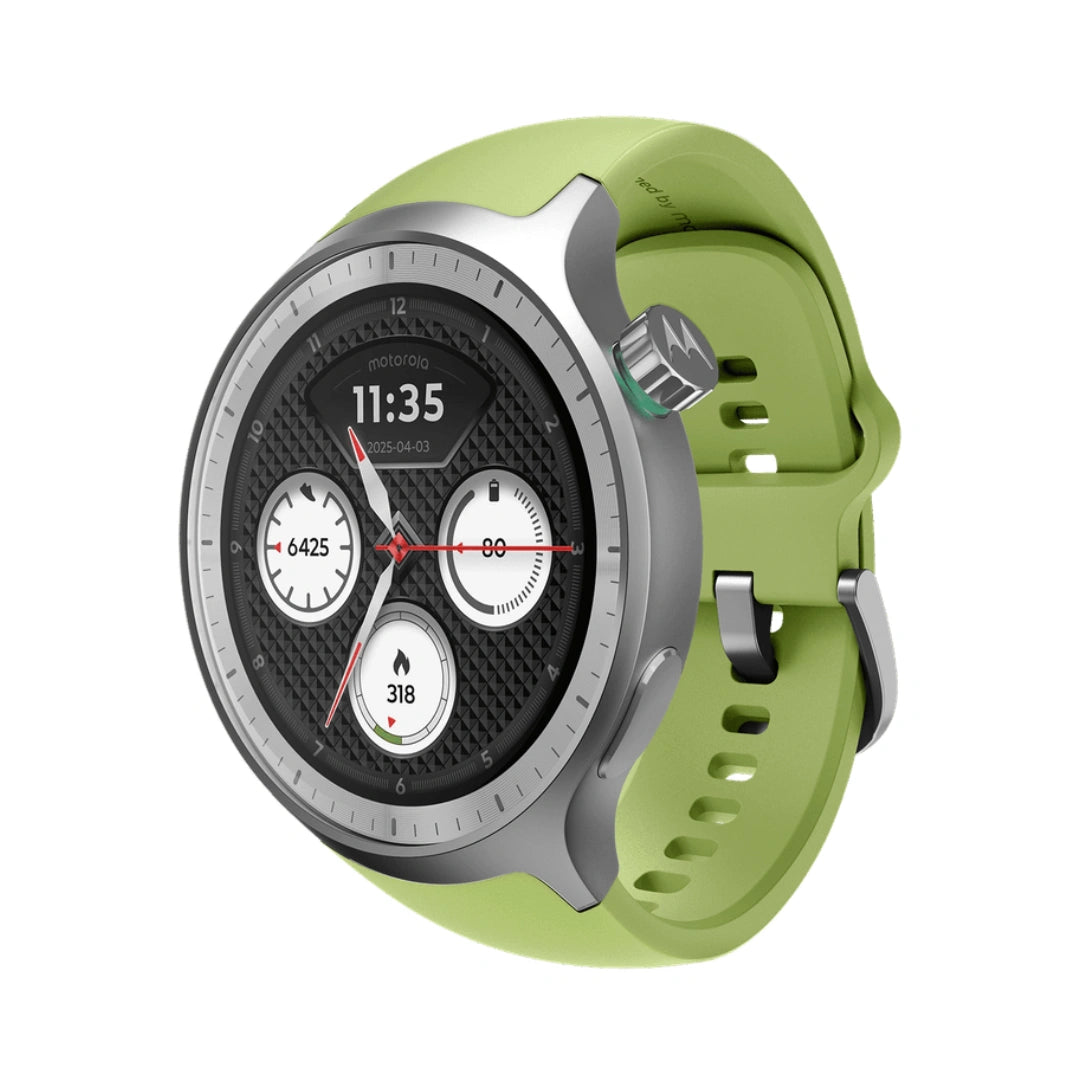 Moto Watch | Display 1.4” Round OLED | Corning® Gorilla® Glass 3 | IP68 Under Water Protection | Up to 13 Days of Battery Life