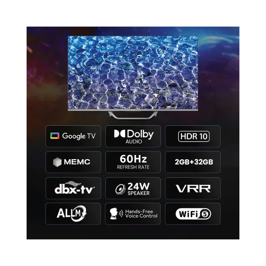 Haier 43 inch H43S80GFX SmartTV | Google Assistant | Dolby Audio | Google TV | One Touch Remote |