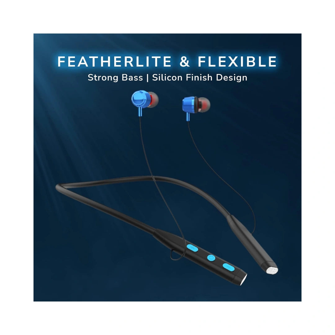 GIZMORE MN226 Neckband | Dual Pairing | Feather lite & Flexible | Water Resistance | Strong Bass