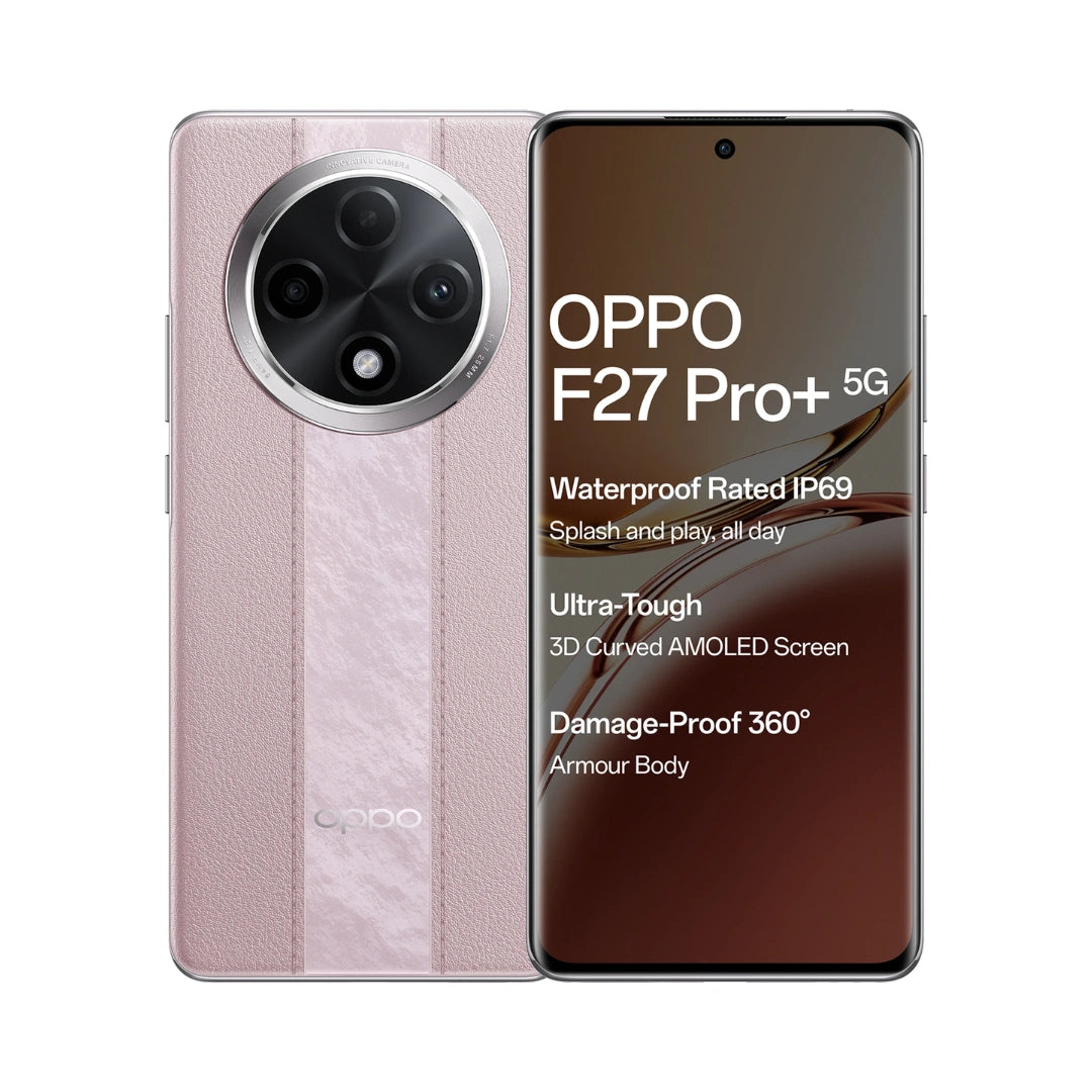 Oppo F27 Pro+ 5G (Midnight Navy, 8GB RAM, 128GB Storage) | 6.7" FHD+ AMOLED Toughest 3D Curved Display|64MP AI Featured Camera|IP69 | 67W SUPERVOOC