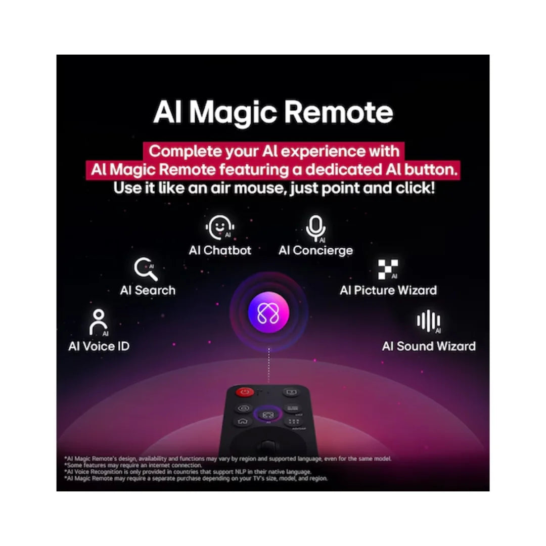 LG 65 inch OLED65G56LA.ATR | 4K OLED Display | α11 AI Processor 4K Gen2 | webOS 25 | α11 AI Sound Pro | High Contrast | Gray Scale | Invert Colors