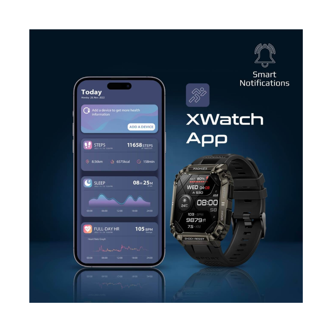 Promate Activelife XWatch-S19 Smart Watch - XWatch App