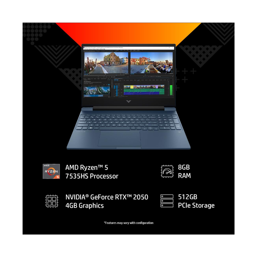 HP Victus 15-FB1002AX - Laptop -AMD R5-7535HS Processor