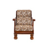 Heritage Valli 3 + 1 + 1 Teakwood Sofa | Premium Fabric | Frame Material : Teak Wood |