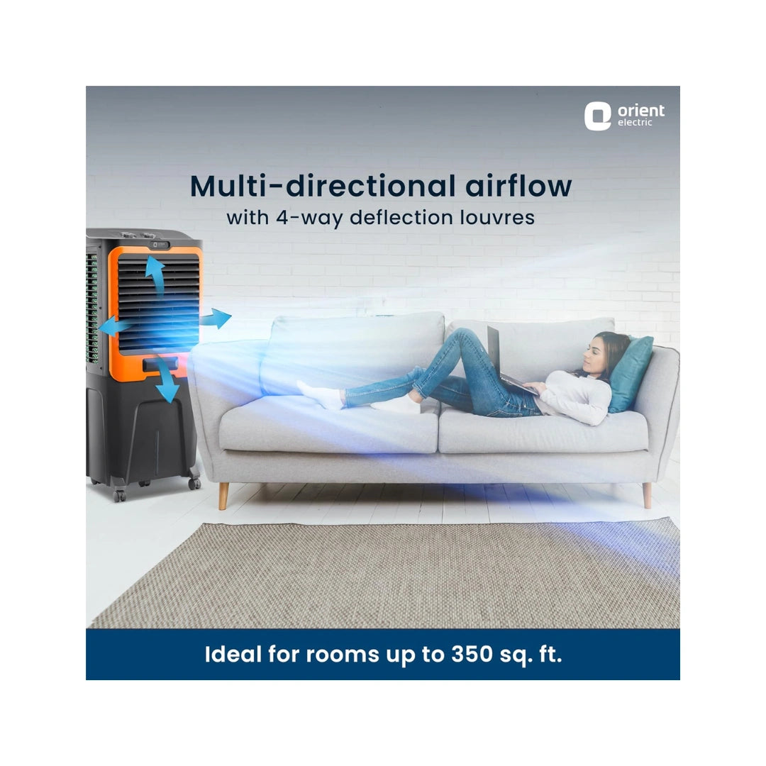 Orient Electric Desert Air Cooler | POWERFUL AIR DELIVERY | LONGEST AIR THROW |  QUICK COOLING WITH ICE CHAMBER | LARGE TANK CAPACITY