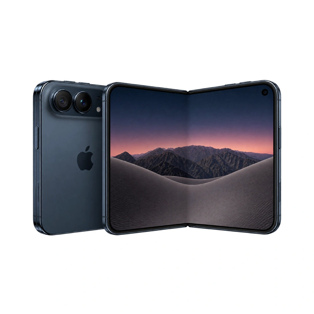 Apple iPhone Duo | (7.6″) Super Retina XDR Folding Display | A20 Pro Chip, Hexa-core | Apple GPU (7-core graphics) | 48MP Dual Camera | 12MP Front Camera | IP68 Splash, Water & Dust Resistance