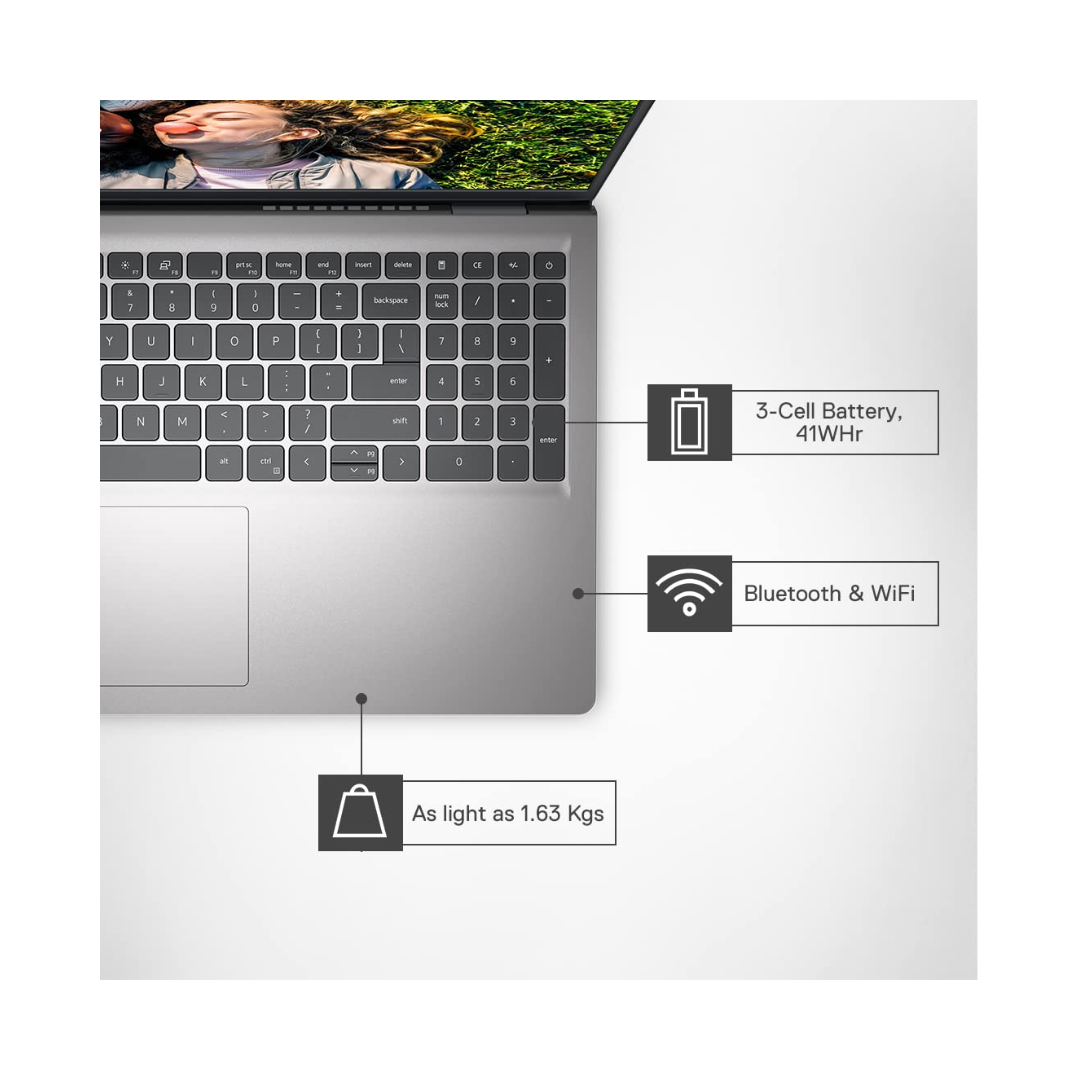 Dell Inspiron 15 - Laptop - Battery - Connectivity
