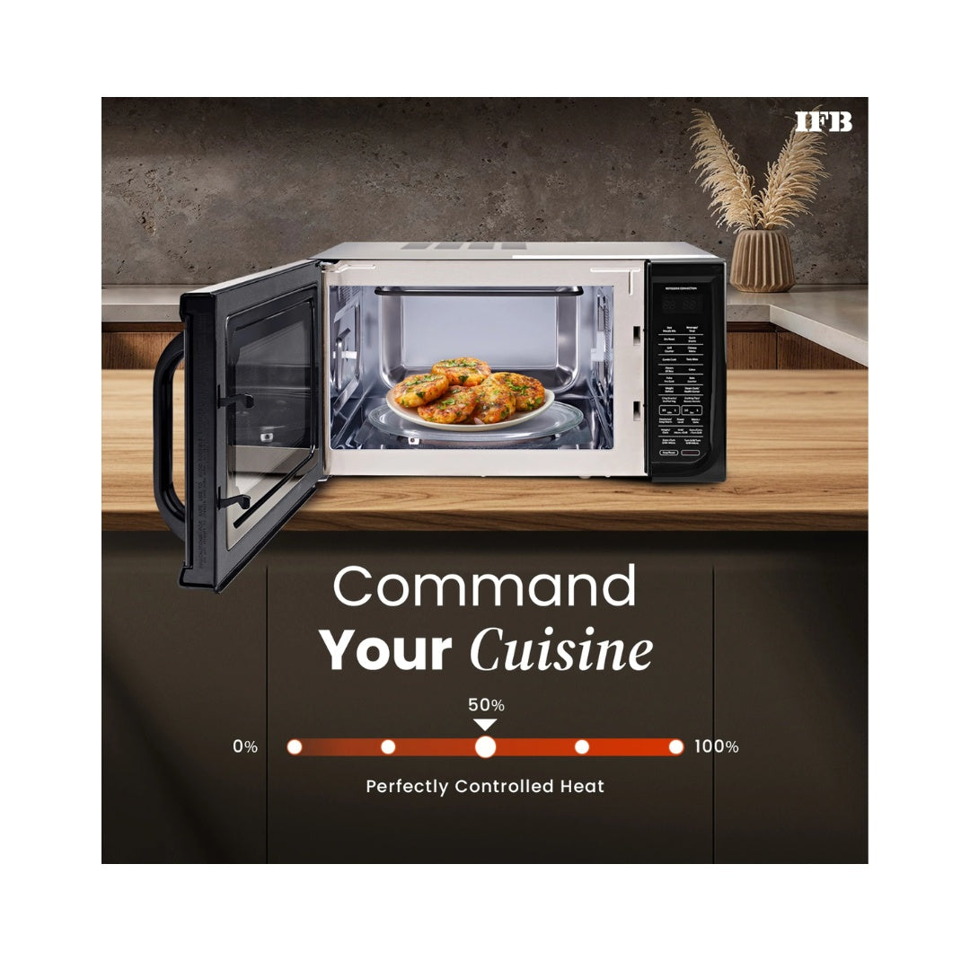 IFB 36 L Convection Microwave Oven |  Convection Functionality | Motorised Rotisserie | 101 Auto-Cook Menu Options |  360° Convection | Auto Defrost