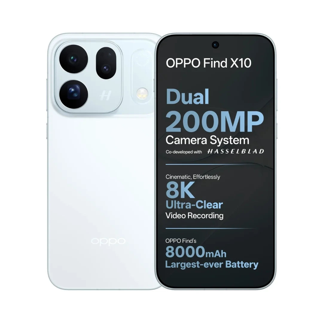 OPPO Find X10 | 6.59 OLED Display | 144Hz Refresh Rate | MediaTek Dimensity 9600M | LPDDR5X RAM Type | 200MP Dual Camera | 50MP Front Camera | 8000mAh Battery