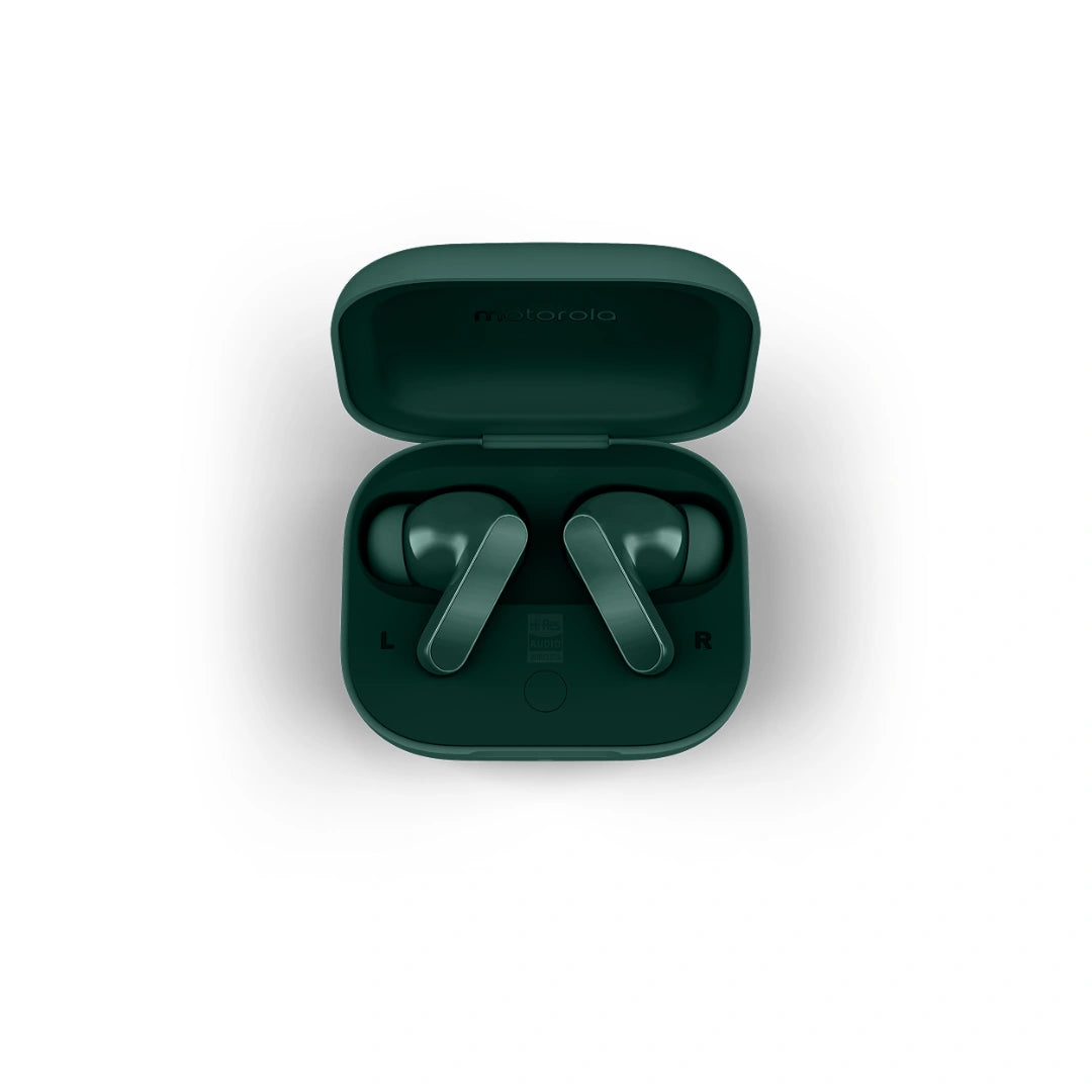 Moto Buds Bass | Up to 43 hours of Playtime | Up to 50dB | Transparency | Adaptive | Noise Cancellation | Water-Repellent Design