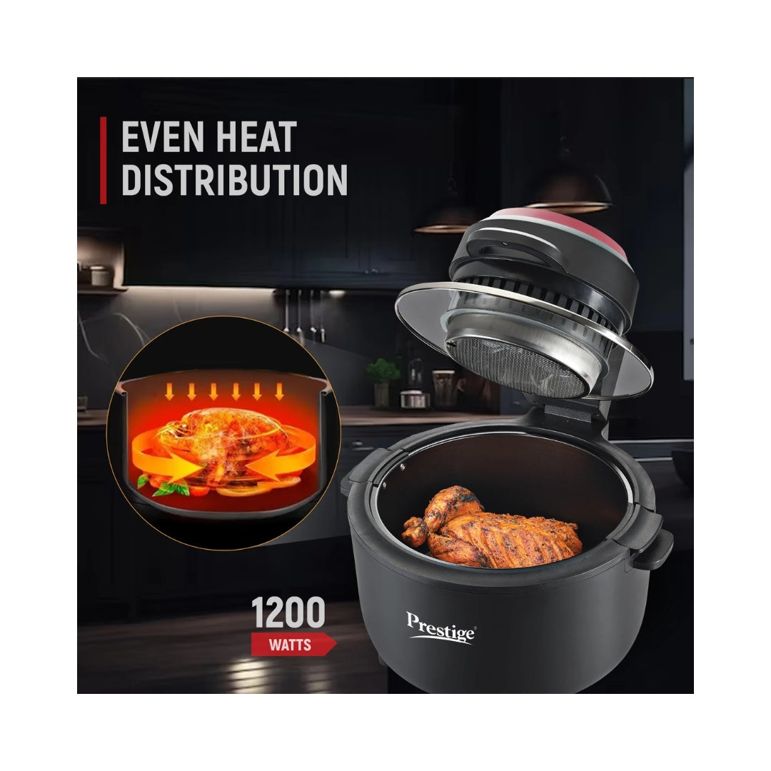 Prestige Multi-Chef All-in-One Air Fryer |  Advance Digital Control | Minimal Oil | Specially Designed Frying Basket | High Power: 1200 Watts and 230 Volts