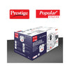 ‎ Prestige 2LTR POP PLUS ALU OUTER SVACHH LID Outer Lid Pressure Cooker | Deep Lid- Controls Spillage | Metallic Safety Plug | Controlled Gasket-release System | Highest Safety- ISI Certified