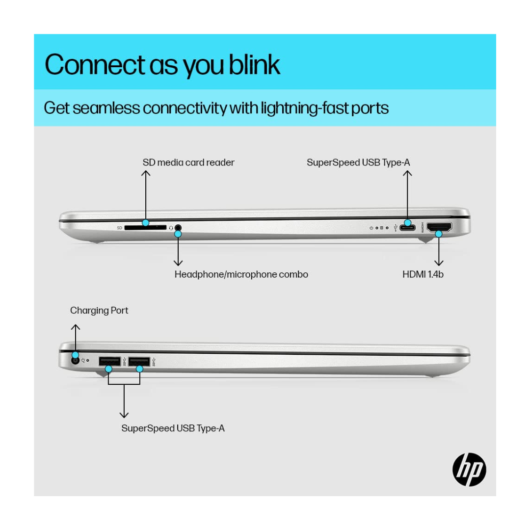 HP 15s-FQ5007TU (Intel/ Core i3/ 12th Gen/ 8GB/ 512GB SSD/ Win 11) Laptop