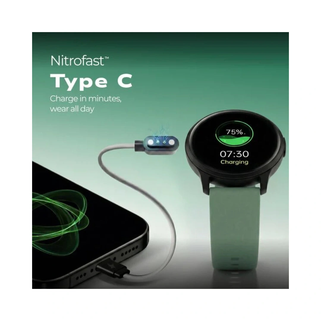 Fastrack Jupiter R3 | 1.38" TFT 2.5D Display | Push Button Interaction | HRM,SpO2 & Sleep Tracking