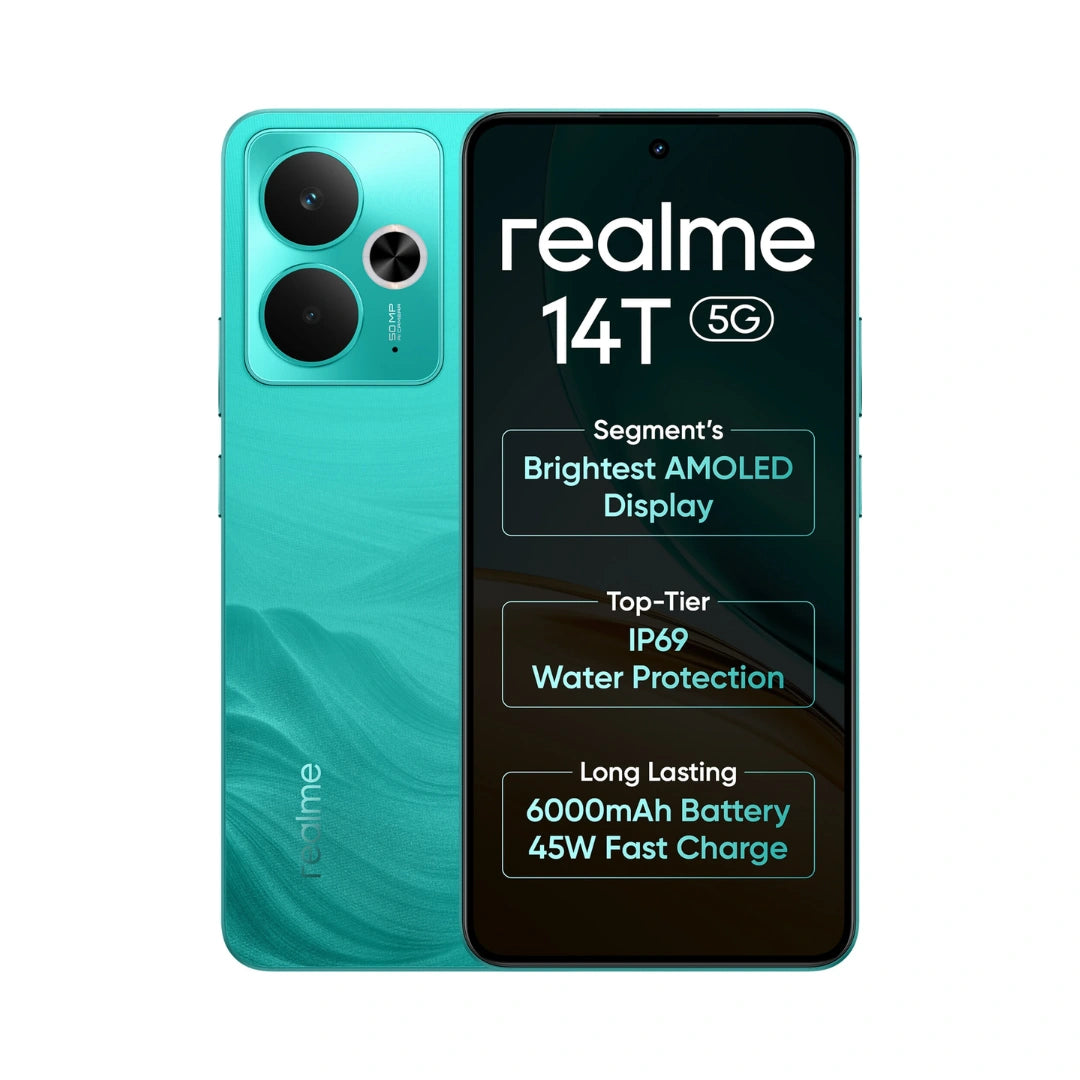 Realme 14T 5G | AMOLED Display| Mediatek Dimensity | Android 15| 50MP Rear camera |16MP Front camera |