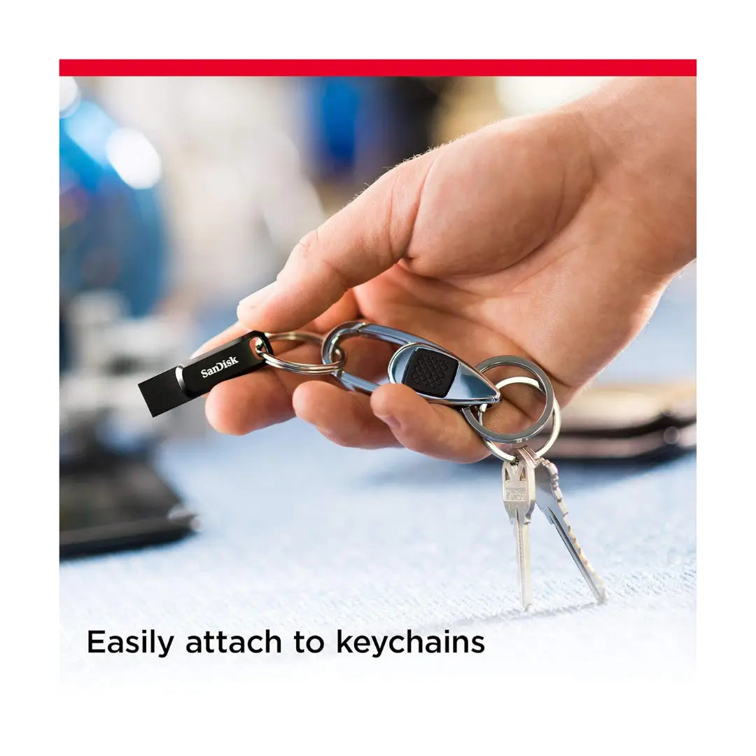 SanDisk 64GB OTG - Pendrive - Easily Attach to Keychains