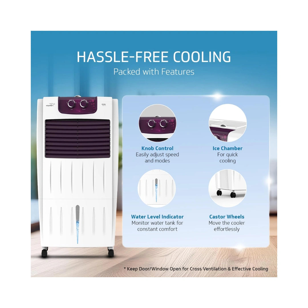 V-Guard Air cooler| Powerful Cooling | 22 L Tank Capacity |
