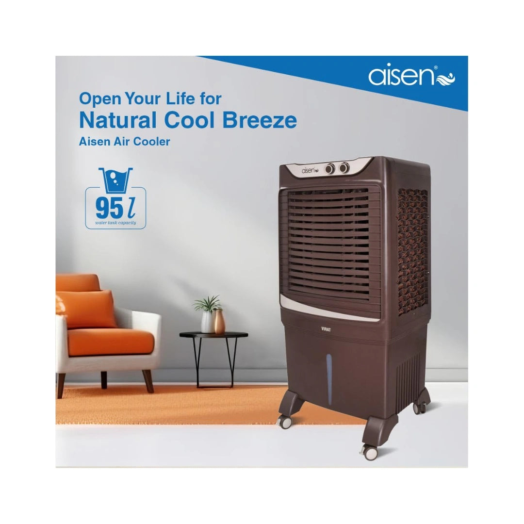 Aisen Desert Air Cooler For Home with Honeycomb Pads | Openable Cooling Pad | Powerful Air Delivery | Noiseless |  4 Way Air Deflection |