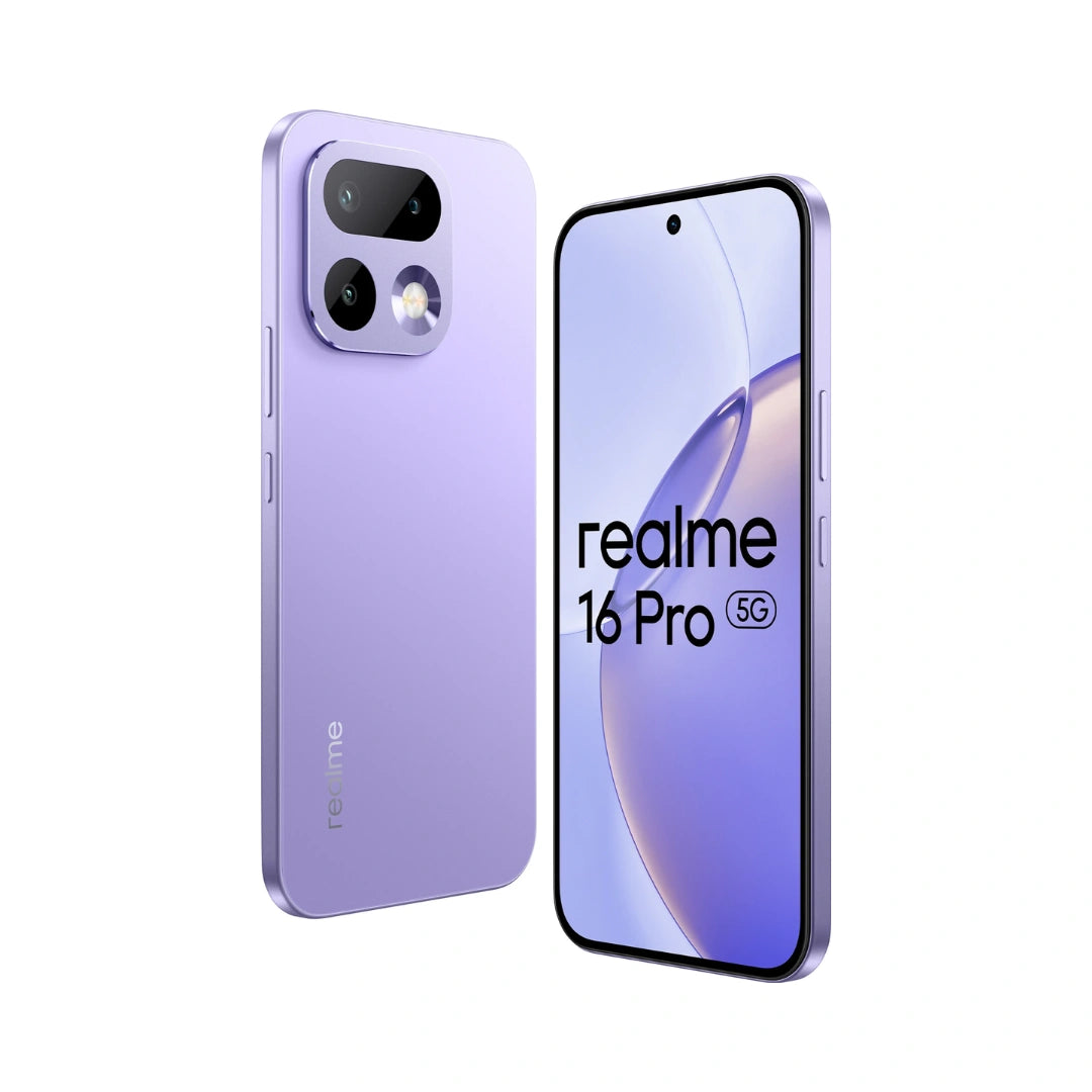 Realme 16 Pro 5G | MediaTek Dimensity 7300 Max | Android 16 | AMOLED Display | 200MP Rear Camera | 50MP Front Camera | IP69 Water Resistance | 7000mAh Battery | 80W SUPERVOOC Charge