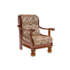 Heritage Valli 3 + 1 + 1 Teakwood Sofa | Premium Fabric | Frame Material : Teak Wood |