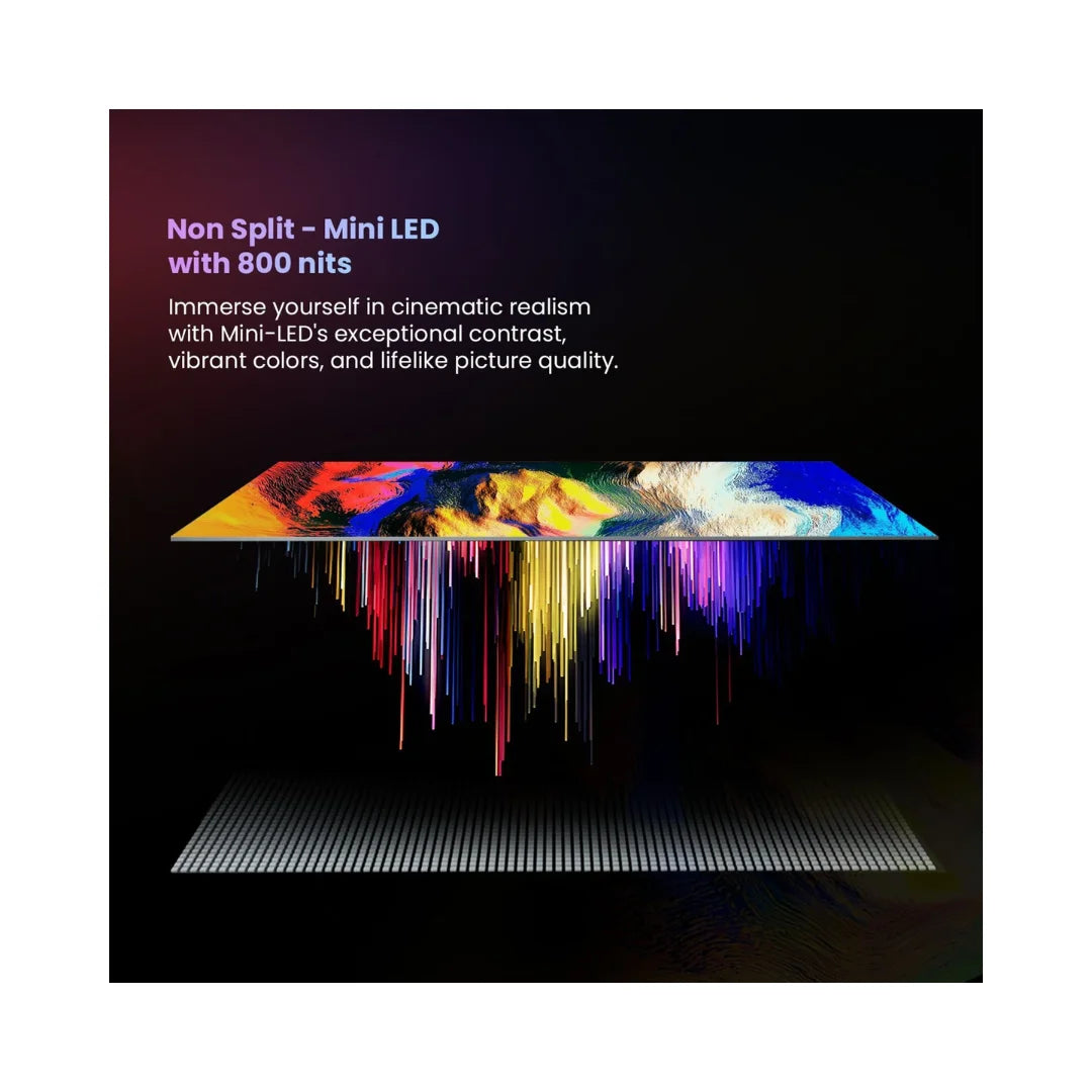 Haier 75 inch H75M80FUX Smart TV | Dolby Vision | HDR 10 HLG Picture Technology | 60Hz Refresh Rate | 6000:1 Contrast Ratio