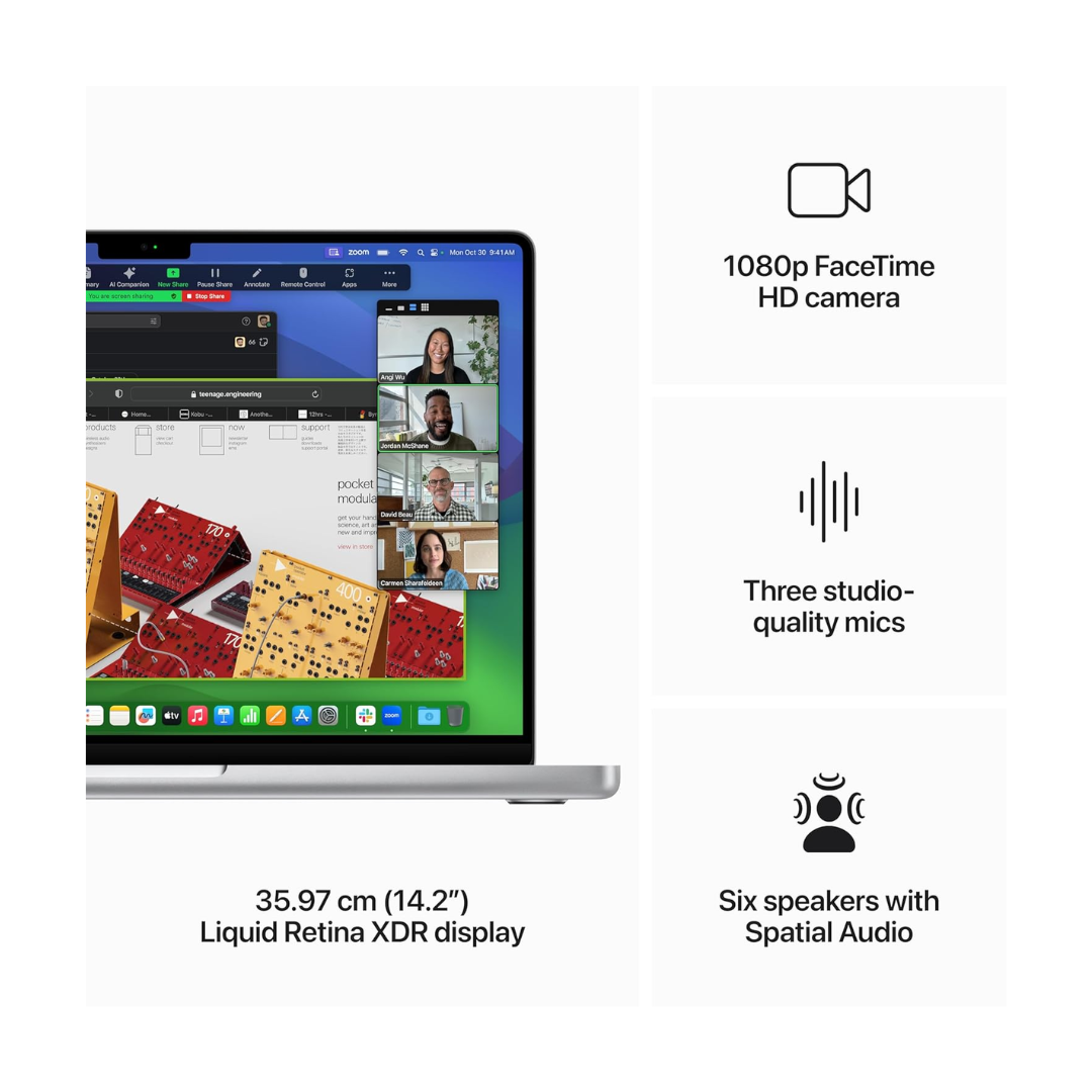Apple MacBook Pro M3 Pro - Laptop - 1080p HD Camera - Six Speakers